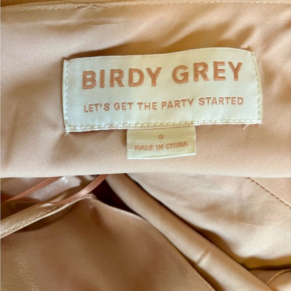 Birdy Grey Lisa Dress Rose Gold Satin - Picture 4 of 8